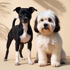 Obraz premium two dogs 