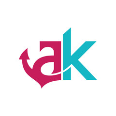 AK logo design