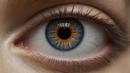 Fototapeta premium close up of a female eye