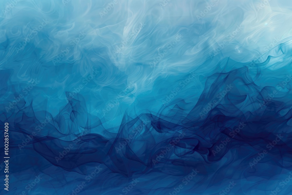 Poster abstract blue swirling pattern with subtle gradient