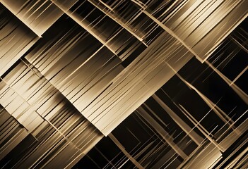 A black and white abstract image with a repeating pattern of diagonal lines and squares, creating a visually striking optical illusion