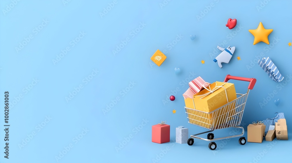 Aufkleber visually striking and dynamic animated sale banner stretching across a website header showcasing con