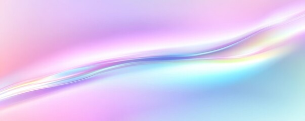 Naklejka premium Abstract Gradient Swirl with Iridescent Lines, abstract, gradient