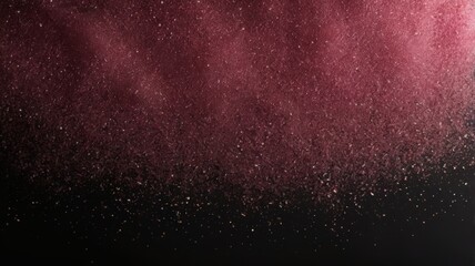 Obraz premium pink glitter on black background