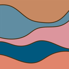 ABSTRACT BACKGROUND COLORFUL WITH HAND DRAWN SHAPES FLAT DESIGN VECTOR TEMPLATE FOR WALLPAPER, COVER DESIGN