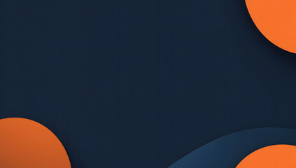 Modern Abstract Design with Orange Circle and Diagonal Stripes