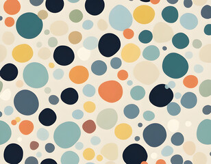 Fototapeta premium Seamless light colored irregular polka dot background