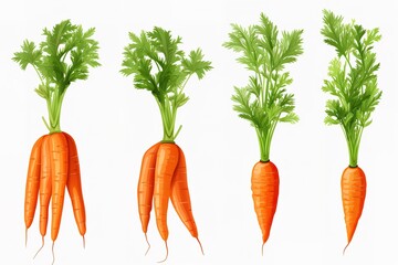 Carrot isolated on a withe background