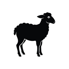 Sheep silhouette vector illustration