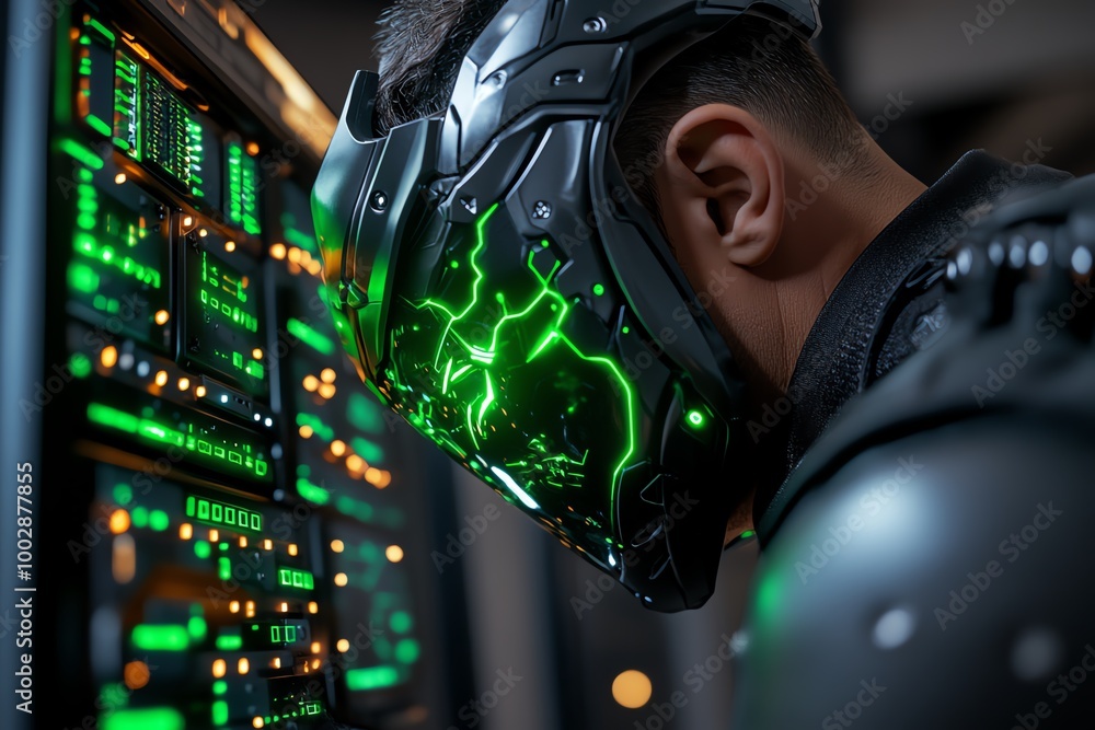 Poster a fantasy world where ethical hackers are cyber warriors, defending mystical data fortresses with gl