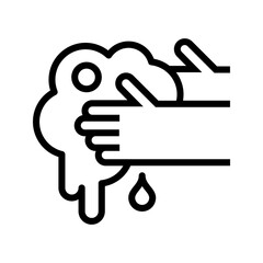 Obraz premium Washing hand icon, Washing hand sign vector for web site Computer and mobile app