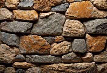 Fototapeta premium close view textured natural stone surface highlighting unique patterns variations visual aesthetic appeal natural elegance, rock, geological, mineral, color