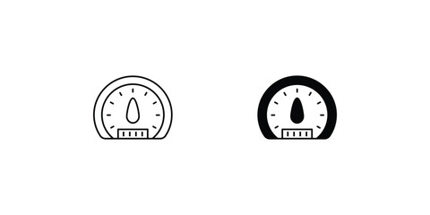 speedometer set icon with white background vector stock illustration