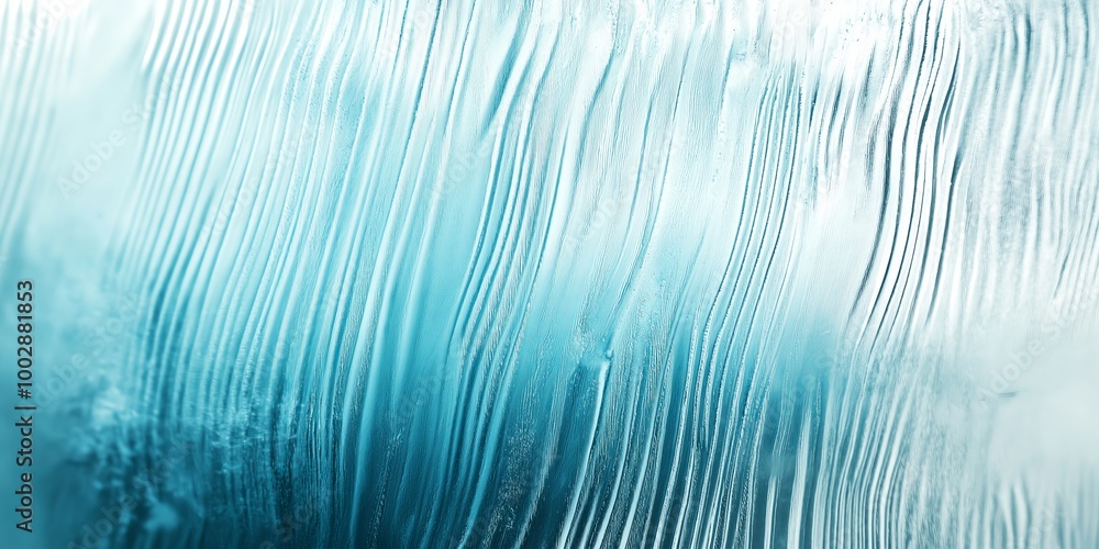 Poster frosted glass with a wavy texture, offering a soft and elegant design, perfect for modern architectu
