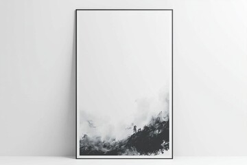 A3 Poster Mockup on White Background created with Generative AI