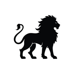  Lion logo icon silhouette vector illustration