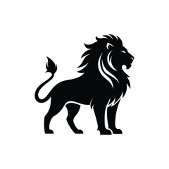 Lion logo icon silhouette vector illustration