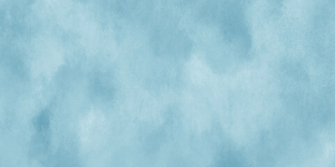 Abstract light sky or ocean blue watercolor abstract background, Blue watercolor cloudy sky background, blue clouds on the sky with soft natural cloudy stains. 