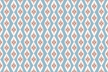 Damask geometric ornament. Navajo tribal vector seamless pattern. Native American ornament. Ethnic South Western decor style. Vector seamless pattern. Mexican blanket, rug. Woven carpet