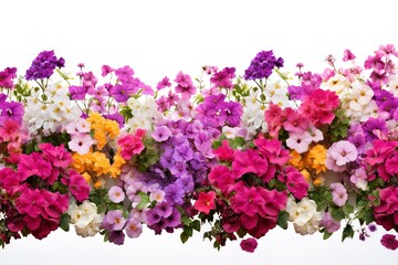 Obraz premium Autumn beautiful colorful flowers of chrysanthemum isolated on white background