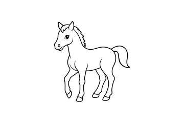 Horse silhouette vector style