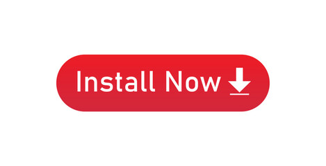 Install Now Button Vector Illustration - Isolated on White Background
