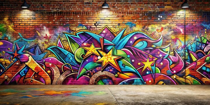 abstract aerial graffiti wall backdrop for artistic pop art background