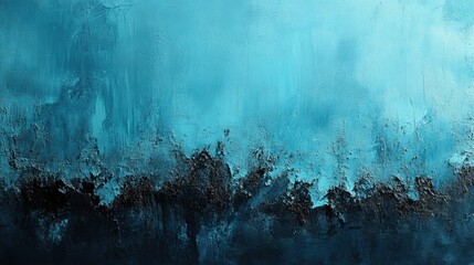 Cyan and black flat background with horizontal split and subtle grain texture 