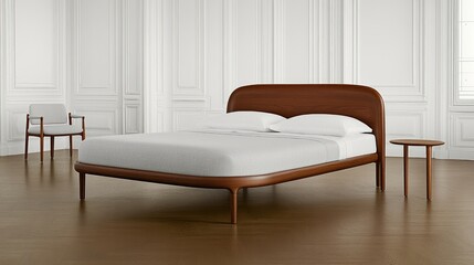 Elegant hotel room interior in Paris blending modern design with classic touches for a cozy ambiance