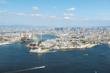 Fototapeta premium 大阪市咲州からの風景