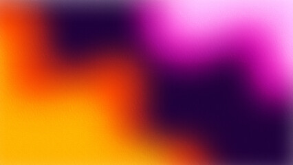 Obraz premium Blue orange pink color gradient background with grainy noise texture