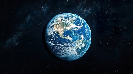 Fototapeta premium Earth in Full Rotation from Space