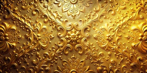 Abstract background highlighting intricate gold texture details