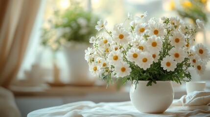 Flat muted ivory background with a pale, neutral shade 