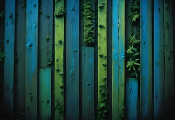 Fototapeta premium Dark wooden planks