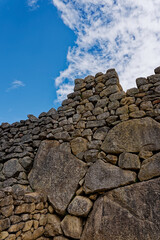 Machu Picchu city ruins walls