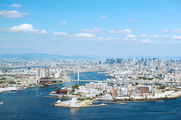 大阪市咲州からの風景