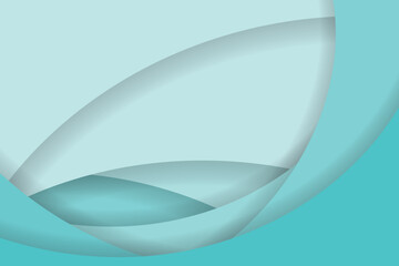 Blue Material Geometric Background With Copy-space. Abstract Business Banner. Technology Wallpaper. Vector Illustration