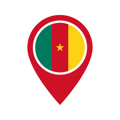 Cameroon flag location icon