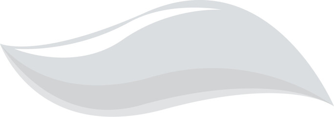 Abstract grey wave design element flowing across the frame