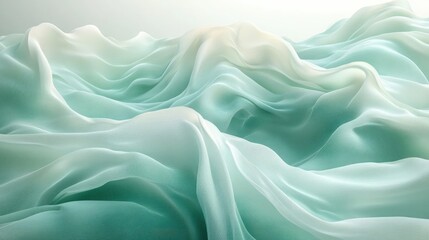 Obraz premium Modern Gradient Background in Pale Mint Green and Cream for Elegant Designs