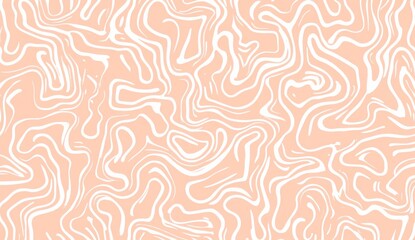 Fototapeta premium A peach color and white pattern of squiggles 