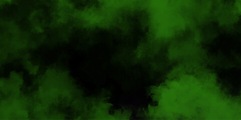 abstract cloud and vapor texture background. Black and Green smoke aquarelle smudge illustration smooth grungy smokey light green colors ink glow. green color powder explosion	
