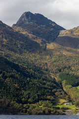 Fototapeta premium mountain landscape with lake