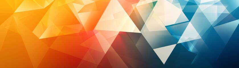 Abstract Geometric Shapes in Orange, Blue and White, abstract , geometric , shapes, background