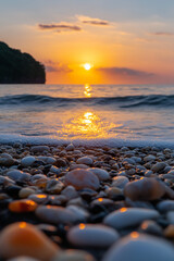 Obraz premium sunset on the beach
