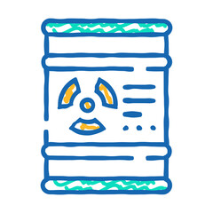 barrel of oil doodle icon sketch vector. barrel of oil sign. isolated symbol illustration