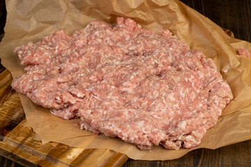 fresh minced pork with bacon