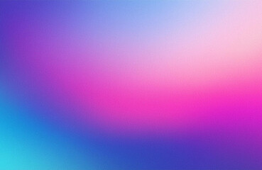 Obraz premium Pink magenta blue purple abstract color gradient background grainy texture effect web banner header poster design