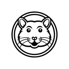 hamster vector design icon 